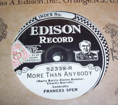 More Than Anybody - Edison 52339-R - 1928