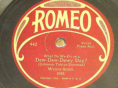 What Do We Do On A Dew-Dew-Dewy Day - Romeo 442 - 1927