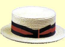 A tip of the Jazz Age 1920’s Skimmer Straw Hat