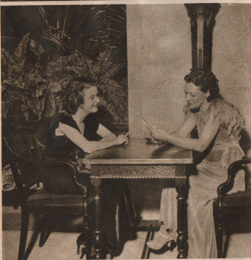 Peggy Healy and Irene Taylor, March 1933