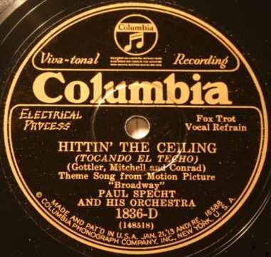Hittin’ The Ceiling - Columbia 1836-D (1929)