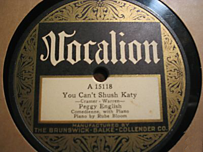 You Can’t Shush Katy - Vocalion A15118